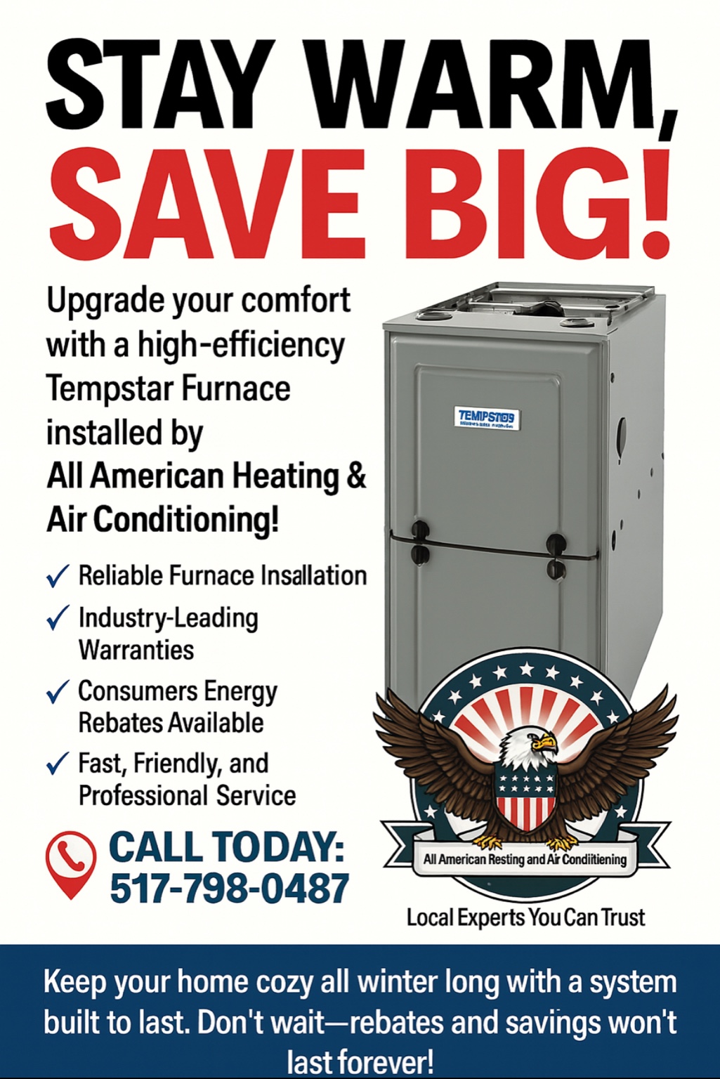 Tempstar high-efficiency furnace